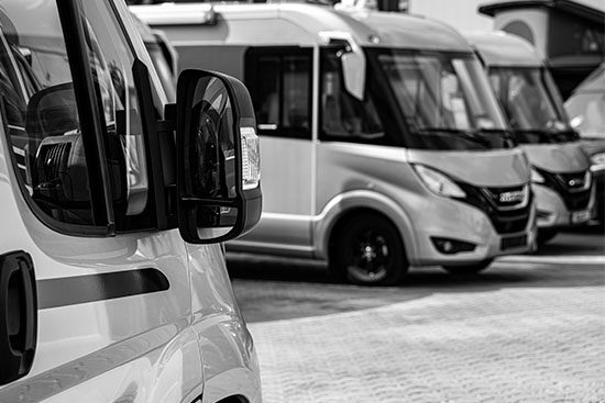 parked caravans