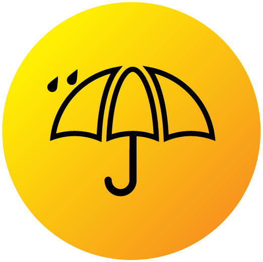 Icon of an umbrella