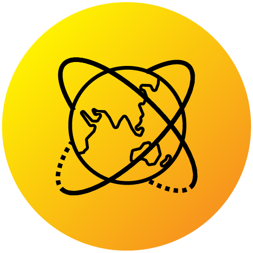 Icon of the world globe