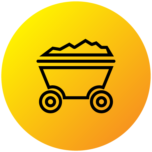 Icon of a wheelbarrow with soil
