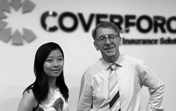 Joyce Xu and Andrew Ferguson at Coverforce